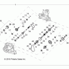 SPORTSMAN X2 550 INTL - A12TN55FA Главные внутренности КПП