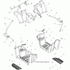 SPORTSMAN X2 550 INTL - A12TN55FA Body, rear cab and footwell