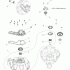 SPORTSMAN TOURING EPS 850 - A12DN8EAF/EAH/EAR Engine, cooling system and water pump