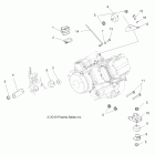 SPORTSMAN FOREST TRACTOR 500 EFI - A11MN50ET Крепление двигателя