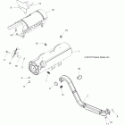 SPORTSMAN EPS 550 - A11ZX55AB/AK/AL/AT/AW/AX Глушитель
