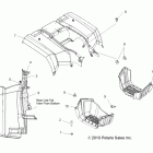 SPORTSMAN FOREST TRACTOR 500 EFI - A11MN50ET Body, rear cab and footwells