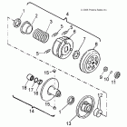 OUTLAW 90 - A12KA09AD/AF Вторичная муфта сцепления