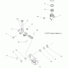 SPORTSMAN FOREST 800 - A12MH76FF Brakes, brake pedal and master cylinder