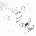 SPORTSMAN FOREST 800 6X6 - A12CF76FF Корпус, передний бампер и крепления