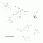 SPORTSMAN FOREST TRACTOR 500 EFI - A11MN50ET Electrical, turn signals, horn and license plate light