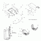 SPORTSMAN FOREST 800 6X6 - A12CF76FF Заднее крыло,сидение