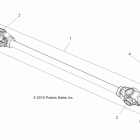 SPORTSMAN X2 850 - A11TN85AA Drive train, prop shaft, front