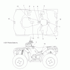 SPORTSMAN FOREST 850 - A12ZN8EFK Наклейки