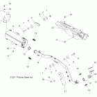 SPORTSMAN FOREST TRACTOR 500 - A12MN50ET/EX Глушитель