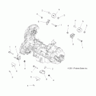 SPORTSMAN TOURING EPS 850 - A12DN8EAF/EAH/EAR Крепление двигателя