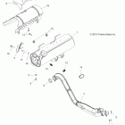 SPORTSMAN XP EPS 850 - A11ZX85AB/AK/AL/AO/AS/AT/AW/AX Глушитель