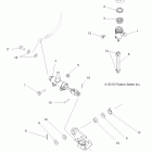 SPORTSMAN FOREST 5OO - A12MH50FF/FX/FY Brakes, brake pedal and master cylinder