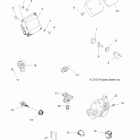 SPORTSMAN FOREST TRACTOR 500 EFI - A11MN50ET Электрика, выключатели и датчики