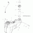 SPORTSMAN X2 550 INTL - A12TN55FA Топливный бак