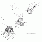 SPORTSMAN EPS 550 - A11ZX55AB/AK/AL/AT/AW/AX Drive train, main gearcase (built 3 / 01 / 11 and before...