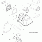 SPORTSMAN X2 850 - A11TN85AA Engine, air intake (built 10 / 22 / 10 and before)