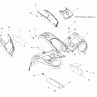 SPORTSMAN FOREST TRACTOR 500 EFI - A11MN50ET Переднее  и занее крыло