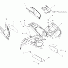 SPORTSMAN TOURING 500 HO INTL - A11DH50FX Переднее  и занее крыло