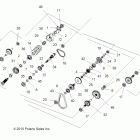 SPORTSMAN EPS 550 - A11ZX55AB/AK/AL/AT/AW/AX Drive train, main gearcase internals (built 3 / 01 / 11 ...