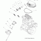 SPORTSMAN 800 EFI 6X6 - A11CF76AA Engine, throttle body mounting