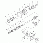 RHINO 700 HUNTER EDITION YXR7FHB Промежуточный ведущий вал