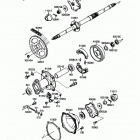 Mojave 110E (KLF110-B1) Задняя ступица колеса