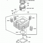Bayou 185 (KLF185-A3) Цилиндр и поршни