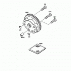 Mojave 110 (KLF110-A1) Масляный и водяной насос. фильтр масленый