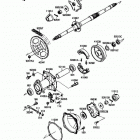 Mojave 110 (KLF110-A1) Задняя ступица колеса