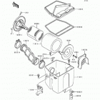 Bayou 300 (KLF300-B1) Air filter(klf300-b1)