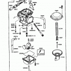 Mojave 250 (KSF250-A1) Карбюратор