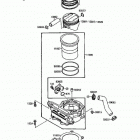 Mojave 250 (KSF250-A1) Цилиндр и поршни