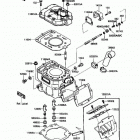 Tecate 4 (KXF250-A1) Цилиндр и головка цилиндров