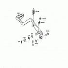 Tecate 4 (KXF250-A1) Педаль тормоза