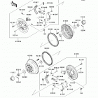 Mule 610 4x4 XC Camo (KAF400-EEF) Rear hubs  /  brakes