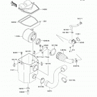 Mule 610 4x4 (KAF400-AEF) Воздухозаборник