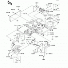 Mule 610 4x4 (KAF400-AEF) Детали рамы (зад.)