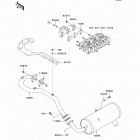 Mule 4010 Diesel 4X4 (KAF950-FDF) Глушитель
