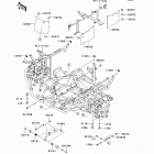 Teryx4 750 4x4 EPS Realtree AGP HD (KRT750-DCF) Крепление двигателя