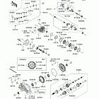 Teryx4 750 4x4 EPS Realtree AGP HD (KRT750-DCF) Карданный вал - задний