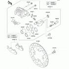 Teryx4 750 4x4 EPS Realtree AGP HD (KRT750-DCF) Передний тормоз