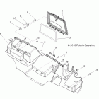 RANGER CREW 800 - R12WH76AG/AR/EAH/EAV Body, glove box storage