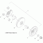 RANGER RZR 170 - R12VA17AA/AC Вариатор ведущий