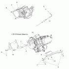 RANGER XP 800 - R12TH76/TH7E/TX7E Крепление двигателя