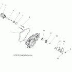 RANGER RZR 4 800 EFI - R12XE76AD/7EAO Engine, oil pump and water pump