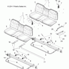 RANGER CREW 800 - R12WH76AG/AR/EAH/EAV Body, seat and base