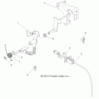 R11JH87AA/AD RANGER RZR XP 900 Engine, throttle pedal