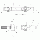 RANGER CREW 800 - R12WH76AG/AR/EAH/EAV Кардан передний