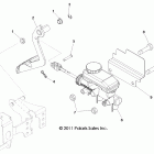 RANGER RZR 800 EFI/EPS - R12VH76AD/AF/AH/AJ/EAB Brakes, pedal and master cylinder